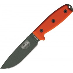 Couteau lame lisse vert feuillage manche orange Model 4 Esee - 1