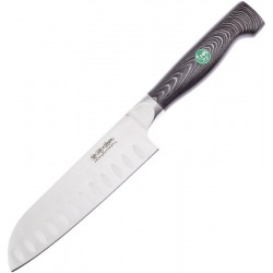 Couteau Santoku HEN-&-ROOSTER lame 14.60cm poignée fibre de verre G10 - 1