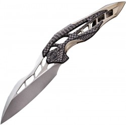 Couteau Arrakis lame lisse 8.8cm Acier Bohler M390 - 906CF-A WE KNIFE - 2