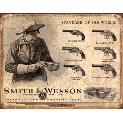 Plaque déco S&W Revolvers TIN SIGNS - 1